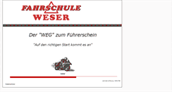Desktop Screenshot of fahrschule-weser.de